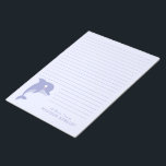 Dolphin Cute Kid's Personal Stationary Notepad<br><div class="desc">Add your child's name to this adorable dolphin stationary note pad!  Perfect for a kid that loves ocean animals and also loves writing letters!  Great for children that love dolphins,  both boys and girls!  Makes a great gift for any kid too!</div>