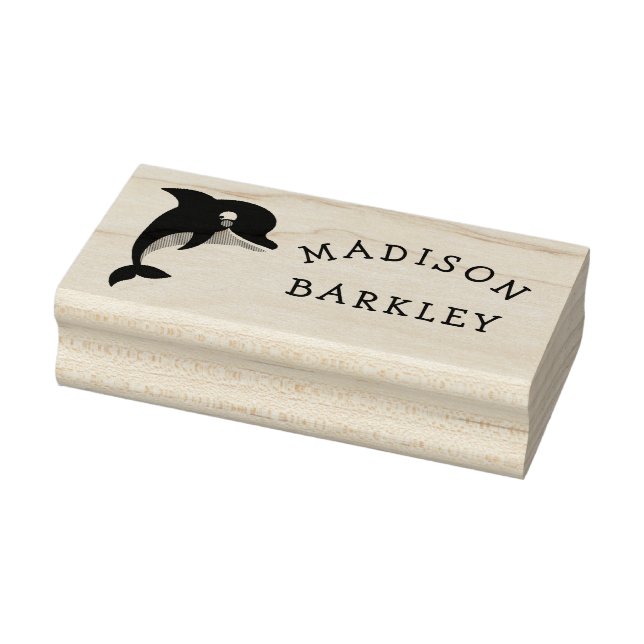 Dolphin Cute Kid's Rubber Stamp (Stamp)