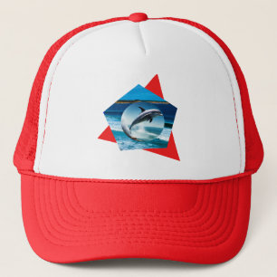 Dolphin Dancing On The Waves, Truckers Hat