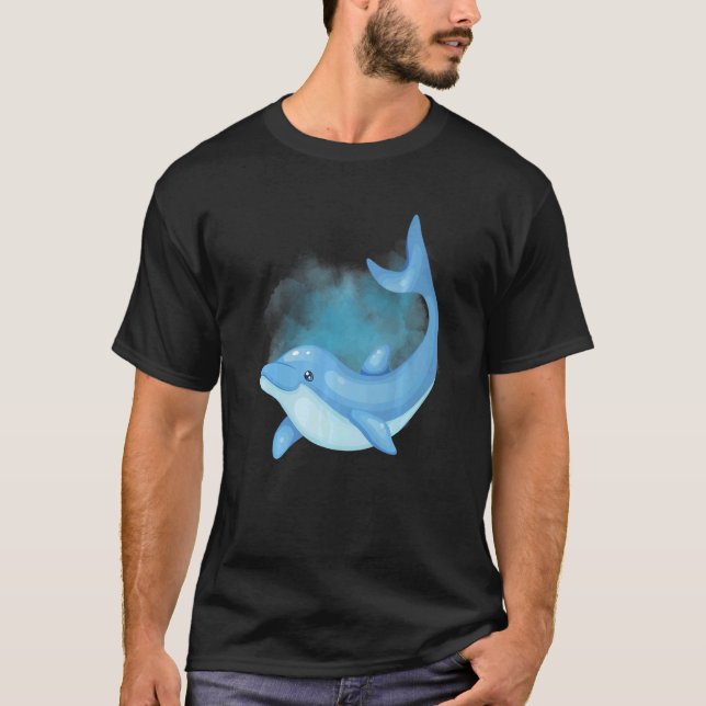 Dolphin Deep Ocean Creatures and Rift Life  1 T-Shirt (Front)