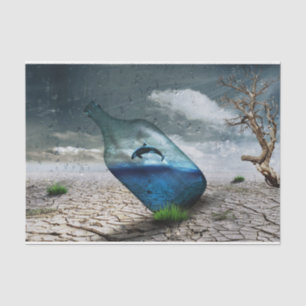 Dolphin Desert Decoupage Tissue Paper