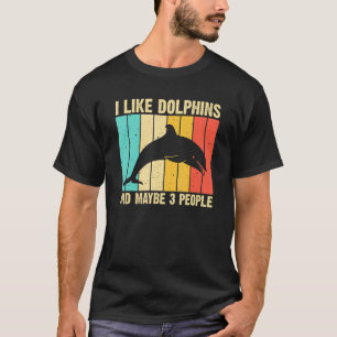 Dolphin Design For Men Women Dolphin Beluga Fish T-Shirt