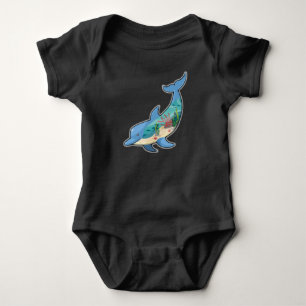 Dolphin Dolphins Sea Animals Design Gift Ideas Baby Bodysuit
