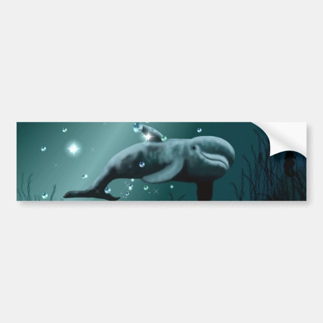 Dolphin Dream Bumper Sticker (Front)
