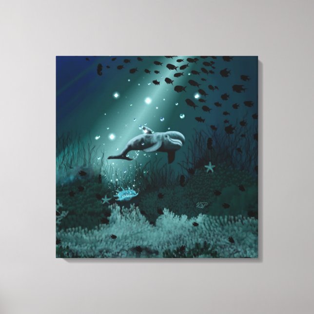 Dolphin Dream Canvas Print (Front)