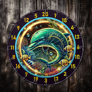 Dolphin Dream Coral Reef Dartboard