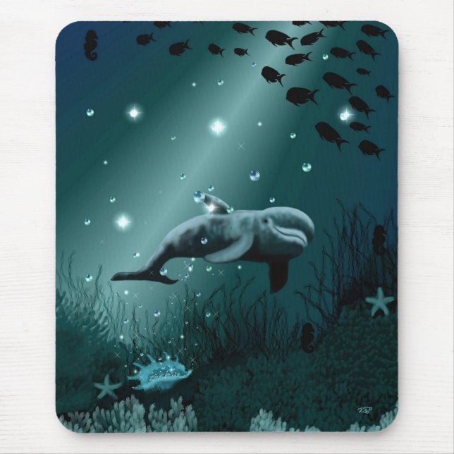 Dolphin Dream Mouse Pad (Front)
