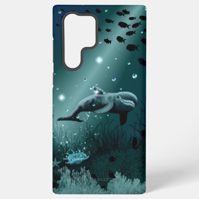 Dolphin Dream Samsung Galaxy S22 Ultra Case (Back)