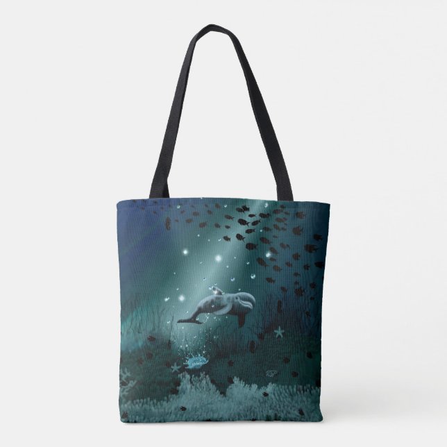 Dolphin Dream Tote Bag (Back)