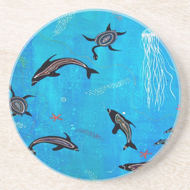 Dolphin Dreaming Coaster (Front)