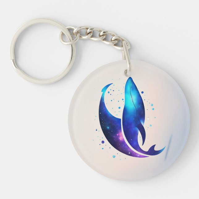 Dolphin Dreams Acrylic Keychain - Carry the Magic  (Front)