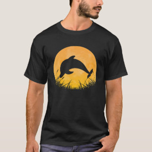 Dolphin Easy Halloween Outfit Beluga Fish Moon Cos T-Shirt