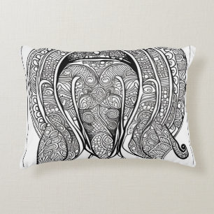 Dolphin Face Accent Pillow