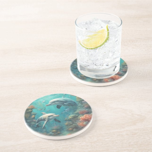 Dolphin Fantasy 7 Coaster (Side)