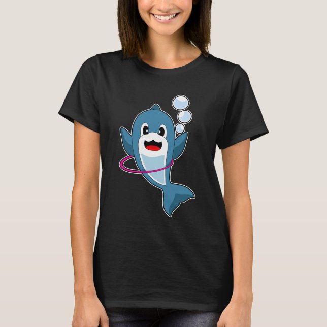 Dolphin Fitness Gymnastics Sports T-Shirt (Front)