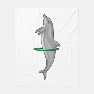 Dolphin Fitness tires Sports Fleece Blanket