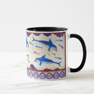 Dolphin Fresco from the Minoan Palace of Knossos Mug