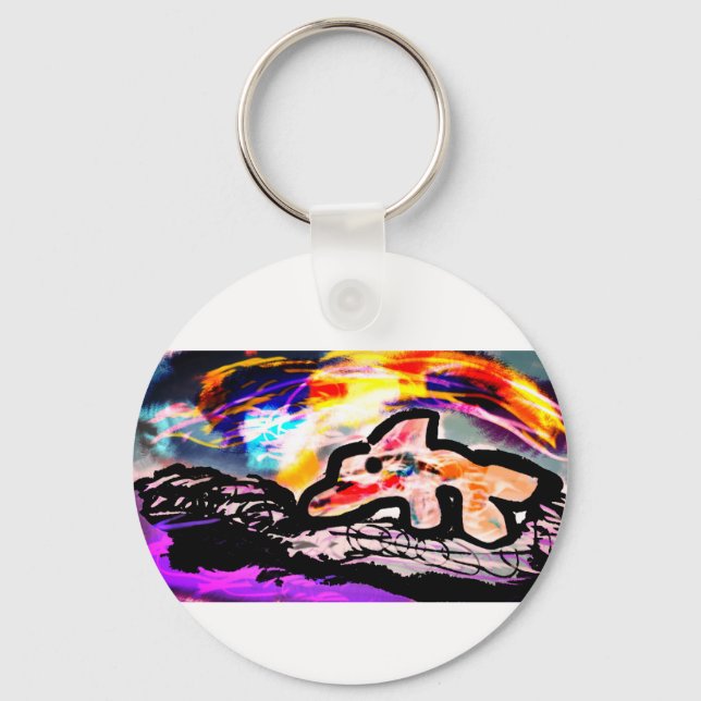 Dolphin  gem keychain (Front)
