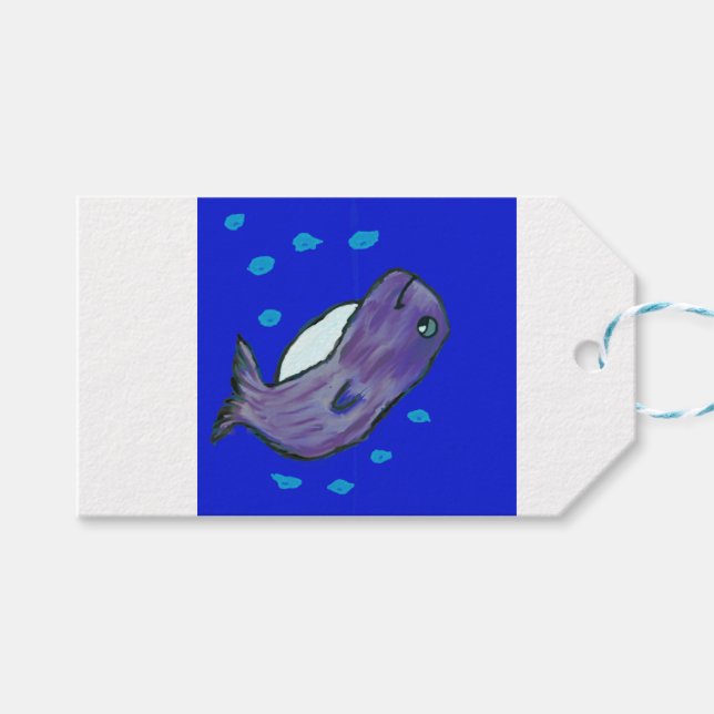 Dolphin  gift tags (Front (Horizontal))
