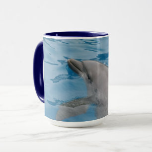 Dolphin Gliding Through Clear Blue Water Mug