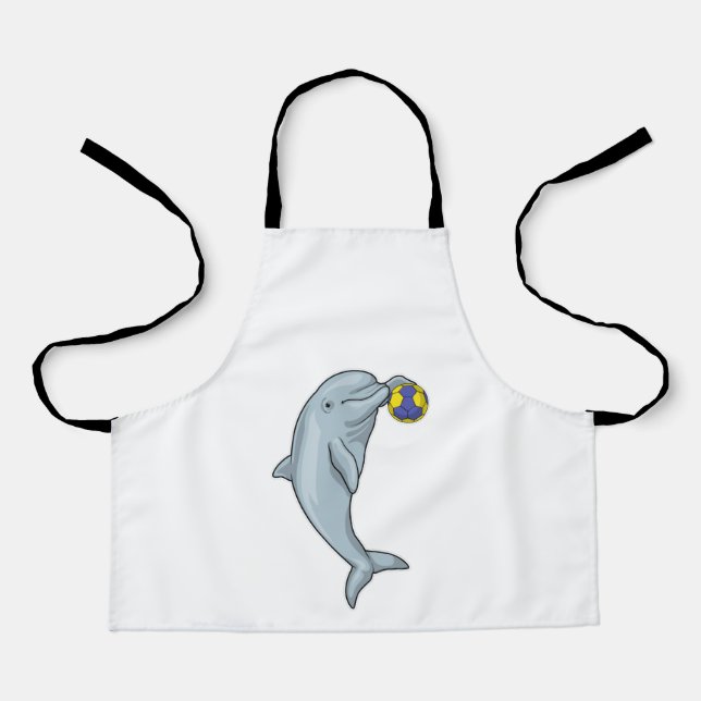 Dolphin Handball player Handball Apron (Front)