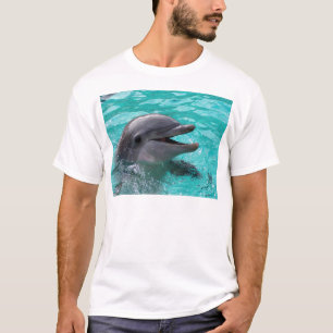 Dolphin head in aquamarine water T-Shirt