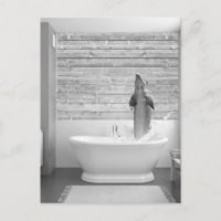 Dolphin in Bathtub Bubble bath
