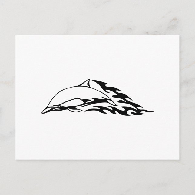 Dolphin in Flames Postcard (Front)
