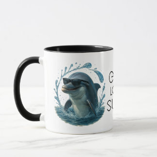 Dolphin in Shades – Whale & Dolphin Day ELGIS Mug