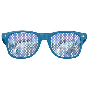 Dolphin in the tropics - 3D render Retro Sunglasses