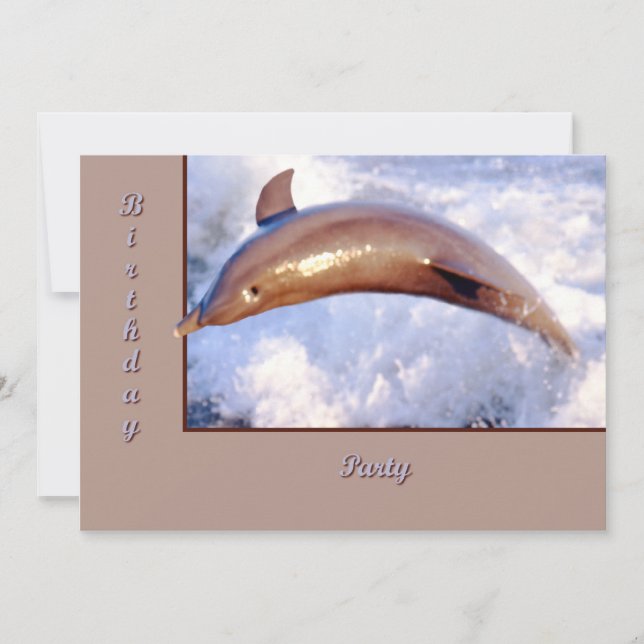 Dolphin Invitation (Front)