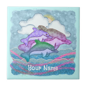 Dolphin Joy Tile