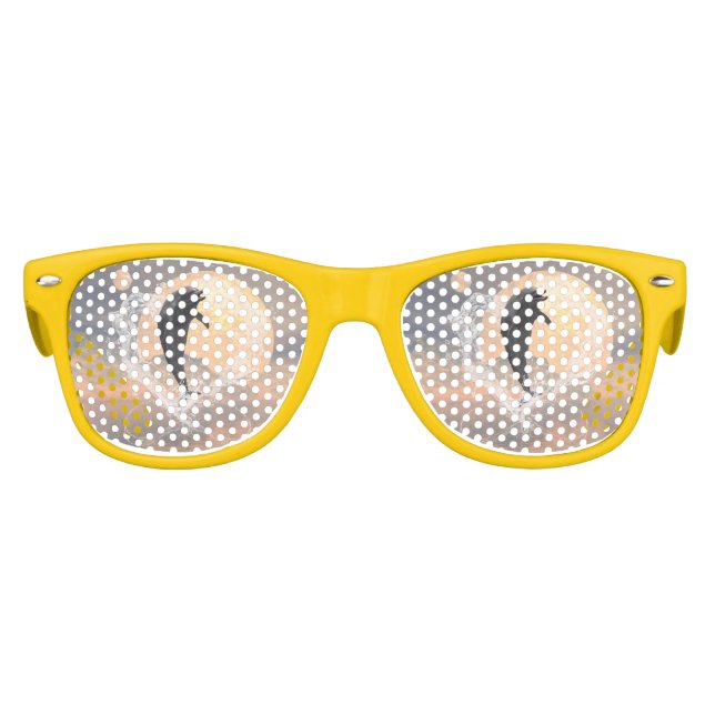 Dolphin jumping out of a heart made of water kids sunglasses (Front)