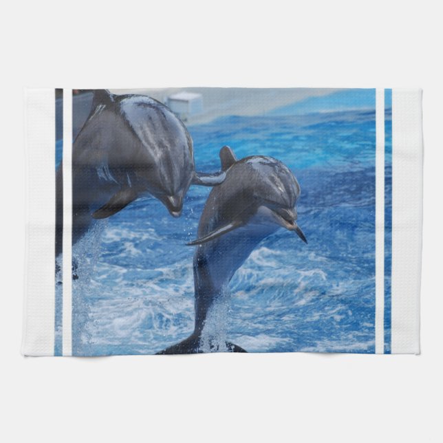 Dolphin Jumping Towel (Horizontal)