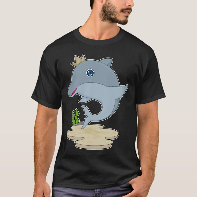 Dolphin King Crown T-Shirt (Front)