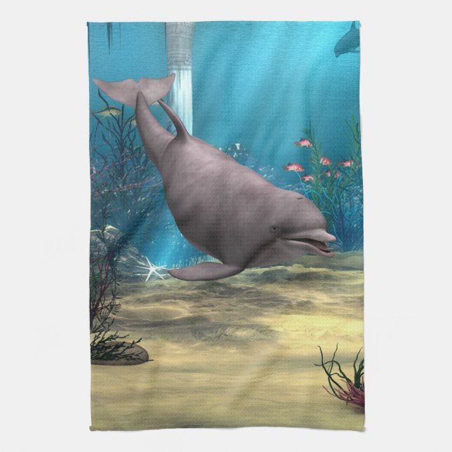 Dolphin Kitchen Towel (Vertical)