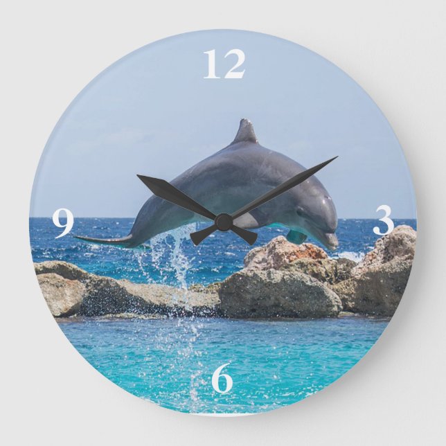 Dolphin Large Clock (Front)