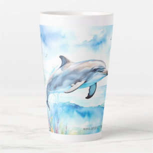 Dolphin Latte Mug