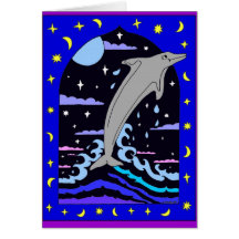 Dolphin "Leap for the Stars" Card
