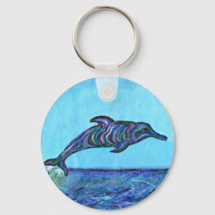 Dolphin leap keychain