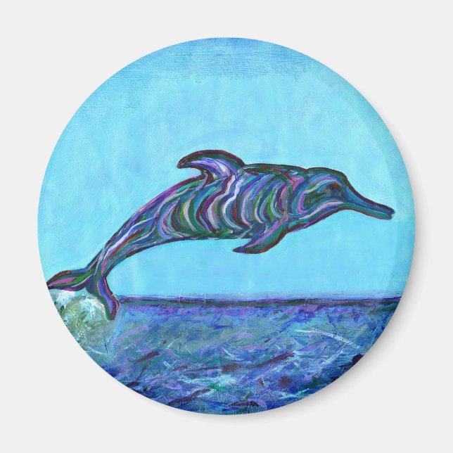 Dolphin leap magnet (Front)