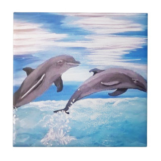 Dolphin Leap Tile
