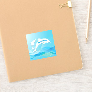 Dolphin Leaping in Ocean Personalized