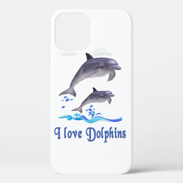 Dolphin Love Case-Mate iPhone Case (Back)