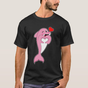 Dolphin Love Heart T-Shirt