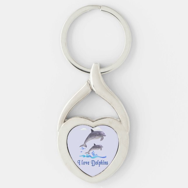 Dolphin Love Keychain (Front)