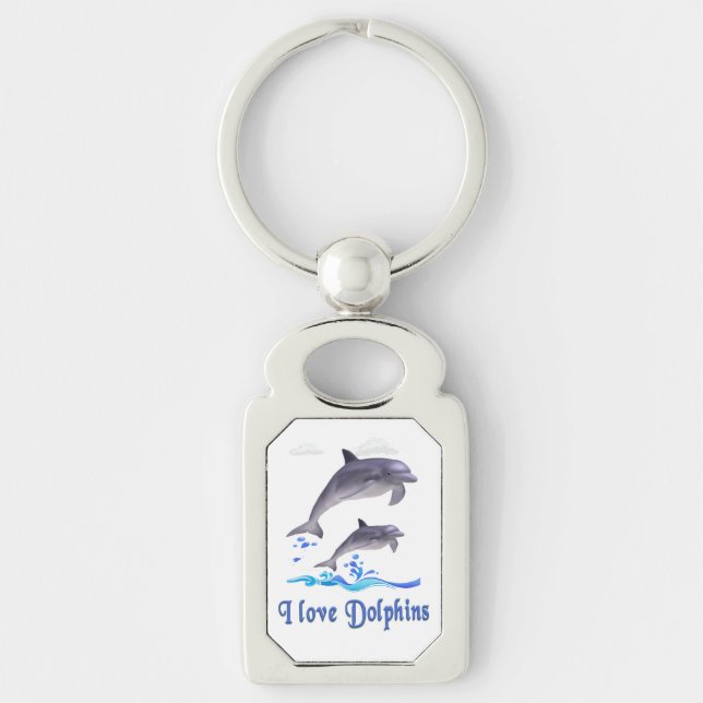 Dolphin Love Keychain (Front)
