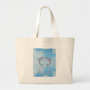 Dolphin Lovers Gift Ideas Large Tote Bag