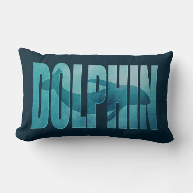 dolphin lumbar pillow (Front)