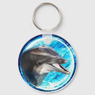 Dolphin magnet keychain